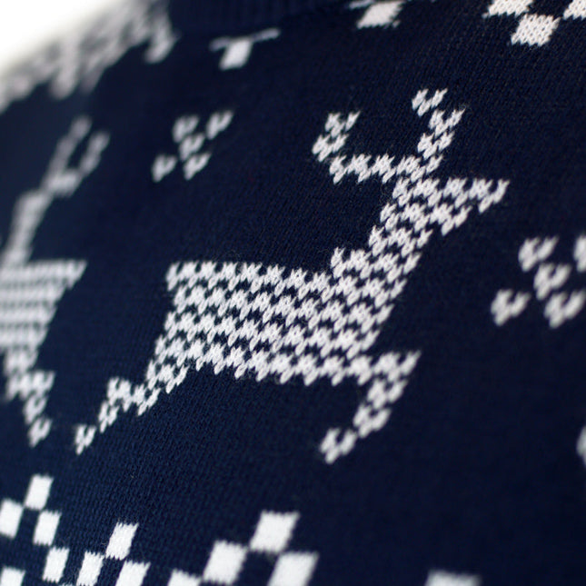 Blue North Pole Christmas Sweater for Kids