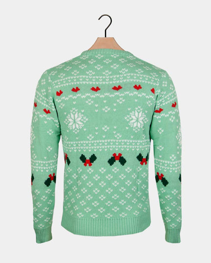 Kids Christmas Sweater Green Sweet Christmas Theme