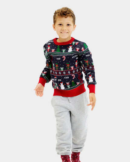 Retro Video Game Christmas Sweater for Family