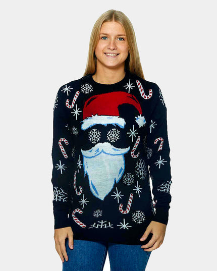 Black Santa Claus Christmas Sweater
