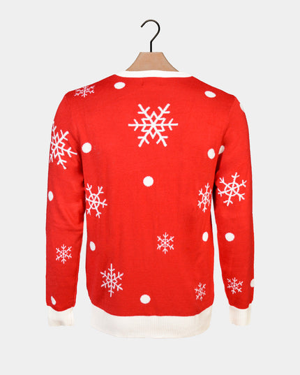 Christmas Sweater for Family with Sparkly Light-Up LED Reindeer