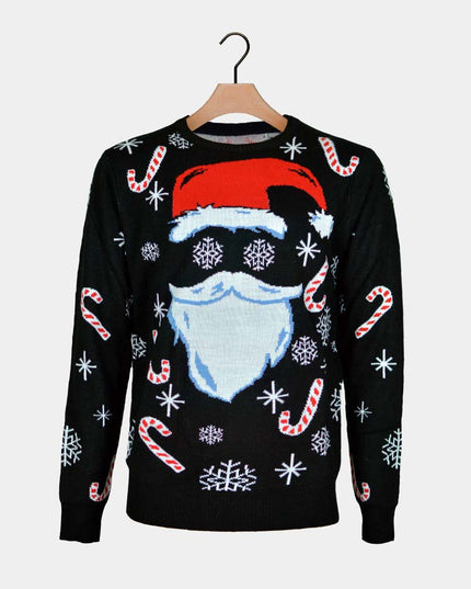 Black Santa Claus Christmas Sweater