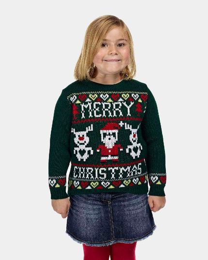 Navy Blue Merry Christmas Sweater for Men