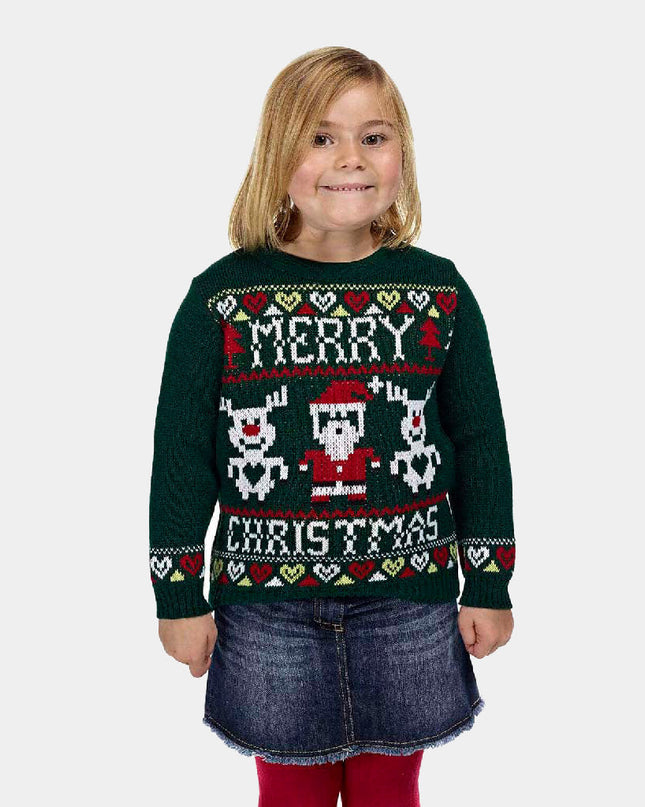 Navy Blue Merry Christmas Sweater for Men