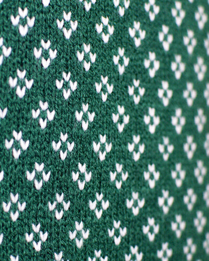 Classic Green and White Christmas Sweater for Men