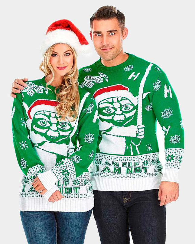 "I am Not an Elf" Christmas Sweater for Men