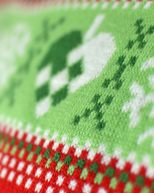 Men's LED Red Christmas Sweater with Christmas Tree