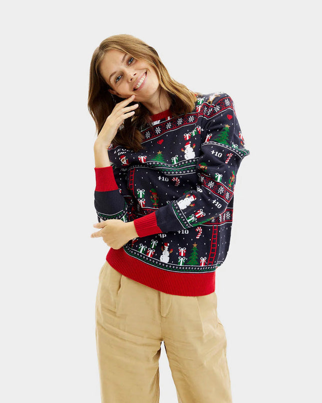 Women's Retro Video Games Christmas Sweater