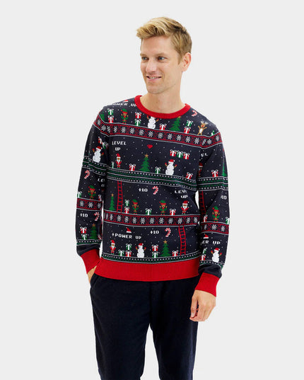 Men's Retro Video Games Christmas Sweater