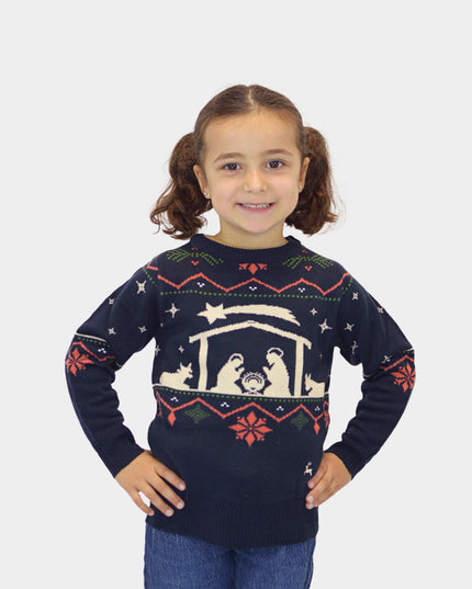 Kids' "Nativity" Christmas Sweater