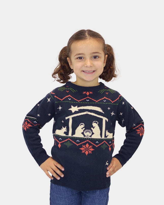 "Nativity" Christmas Sweater for Kids