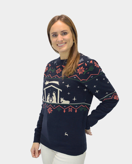 "Nativity" Christmas Sweater for Women