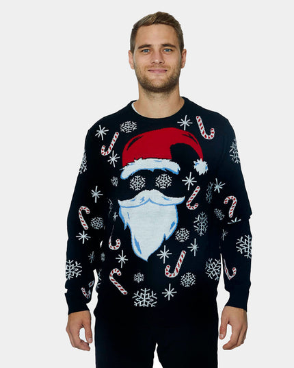 Black Santa Christmas Sweater for Family