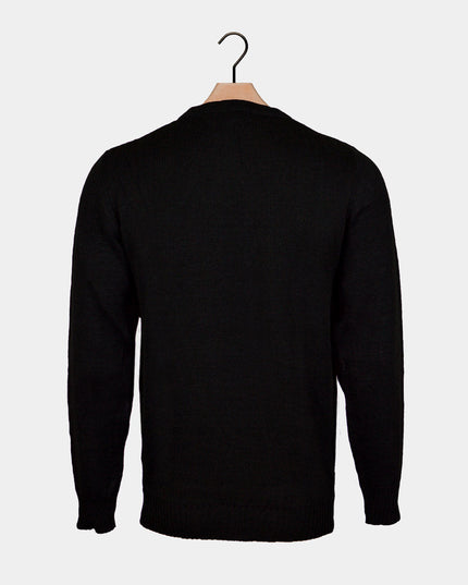 Christmas Sweater for Couples Santa and Reindeer Job Search Design