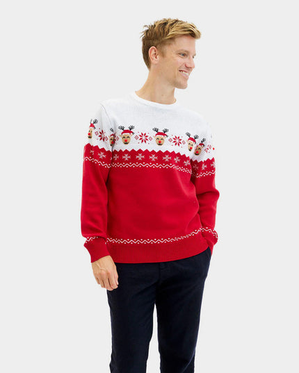 Adorable Reindeer Christmas Sweater for Men