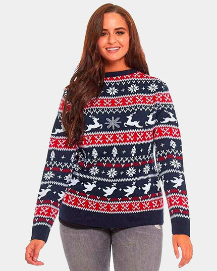 Reindeer and Christmas Patterns Sweater 2023