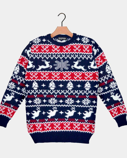 Reindeer and Christmas Patterns Sweater 2023