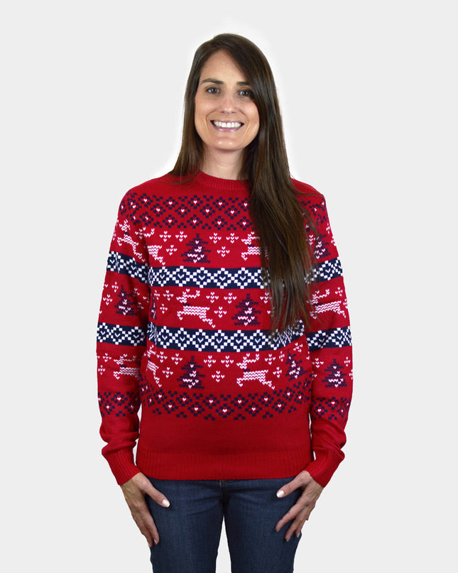 Red Canada Christmas Sweater for Women