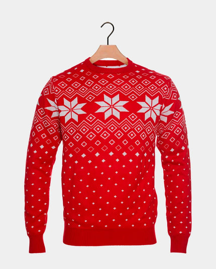 Red Christmas Sweater with Stars