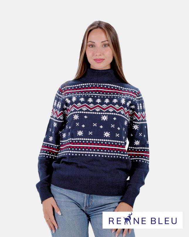 Women's Frosted Pearl Sweater in Organic Cotton for Christmas