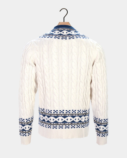 Men's Dream Cottage Cardigan in Organic Cotton for Christmas
