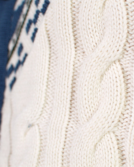 Men's Dream Cottage Cardigan in Organic Cotton for Christmas