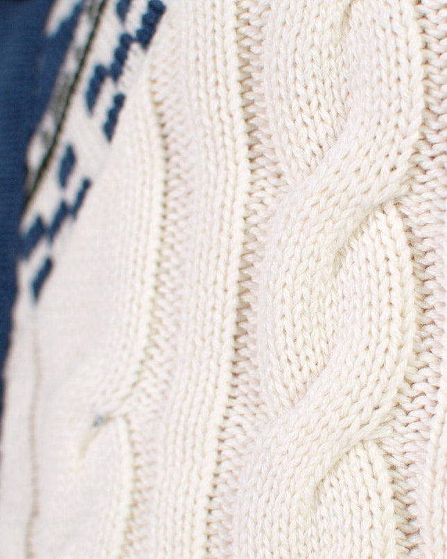 Men's Dream Cottage Cardigan in Organic Cotton for Christmas