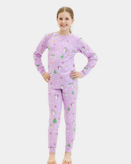 Children's Christmas Pajamas with Unicorns for Holiday Fun