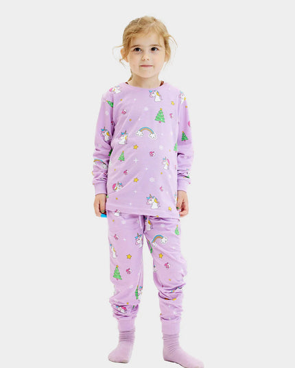 Children's Christmas Pajamas with Unicorns for Holiday Fun