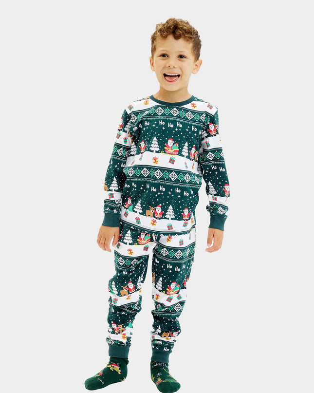 Family Green Jolly Christmas Pajamas