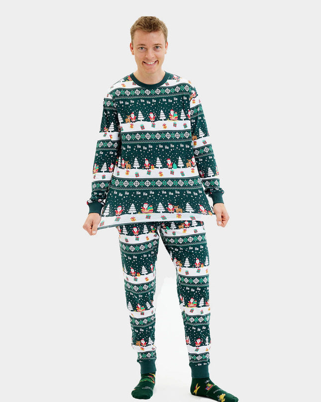 Family Green Jolly Christmas Pajamas