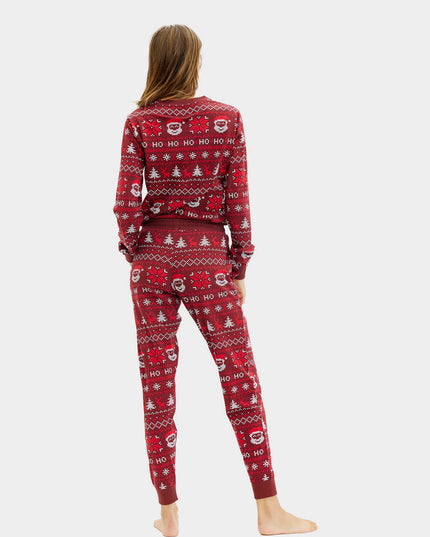 Unisex Christmas Pajamas for Adults "Red Ho Ho Ho"