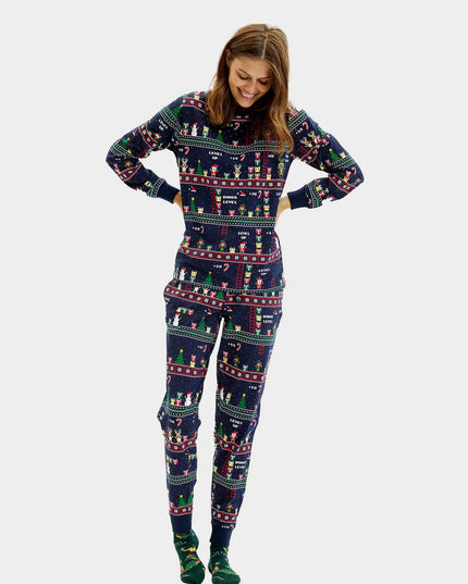 Unisex Christmas Pajamas for Adults "Retro Video Games"