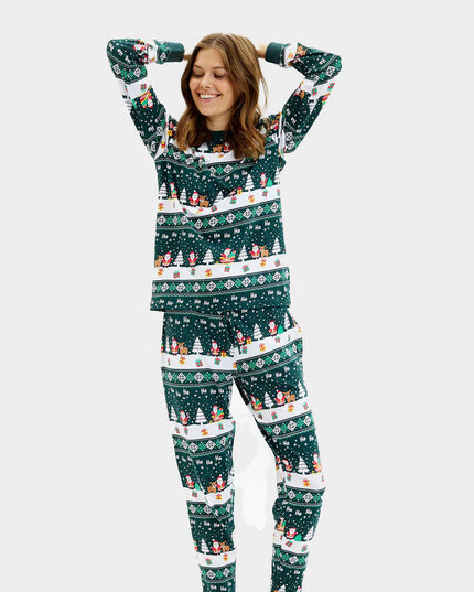 Unisex Green Christmas Pajamas Merry Christmas