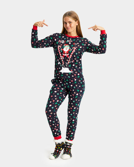 Unisex Christmas Pajamas Santa Skier