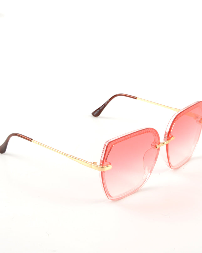 Pink Gridded Scrunchie