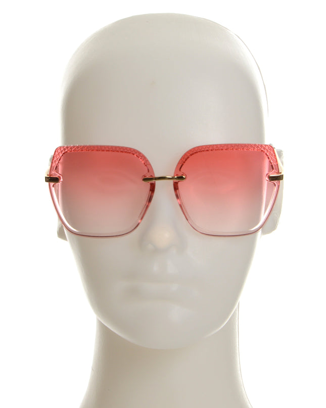 Pink Gridded Scrunchie