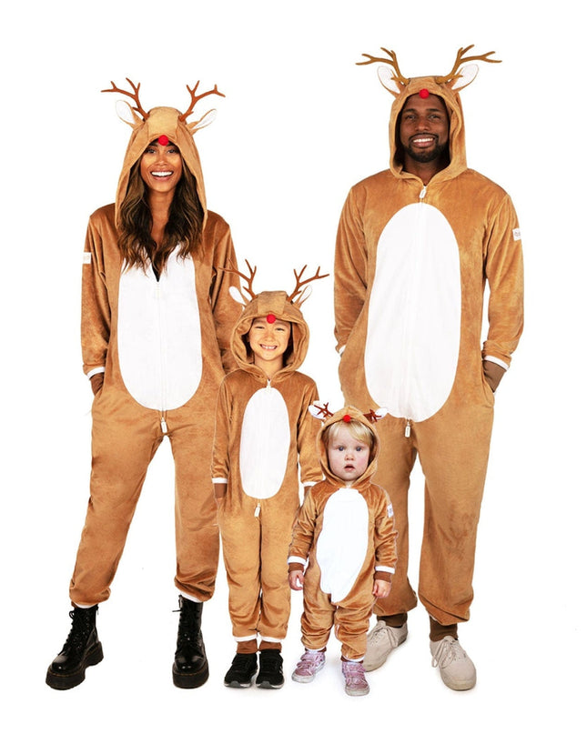 Matching Rudolph Family Jumpsuits