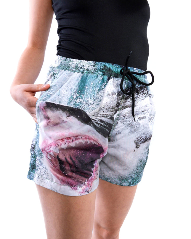 Fun Shark Print Shorts