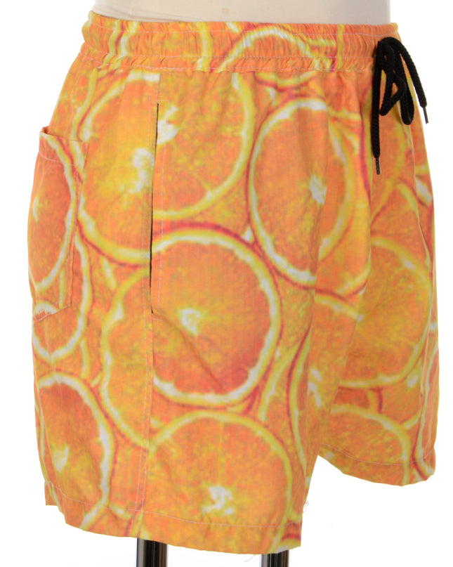 Fresh Orange Print Shorts