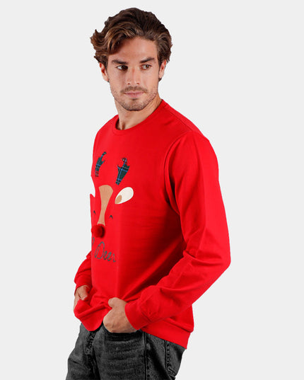 Christmas Sweatshirt for Men Oh Deer Design