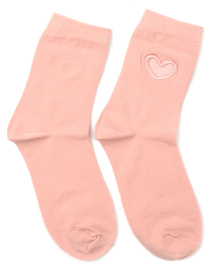 Heart Socks - Zokni Pink Design