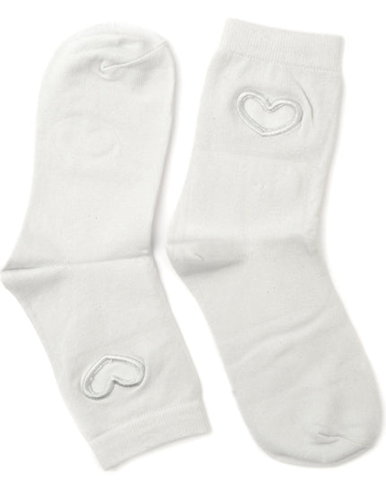 Fun Christmas Socks with Heart Grey Design for All Ages