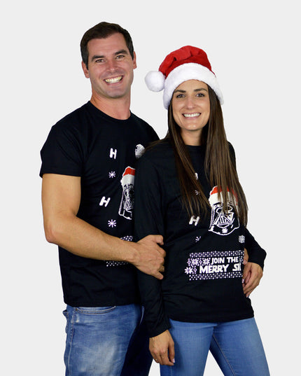 Long Sleeve Christmas T-Shirt for Men and Women Join The Merry Side