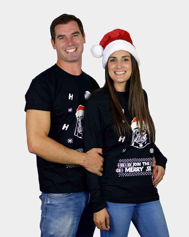 Long Sleeve Join The Merry Side Christmas T-Shirt for All
