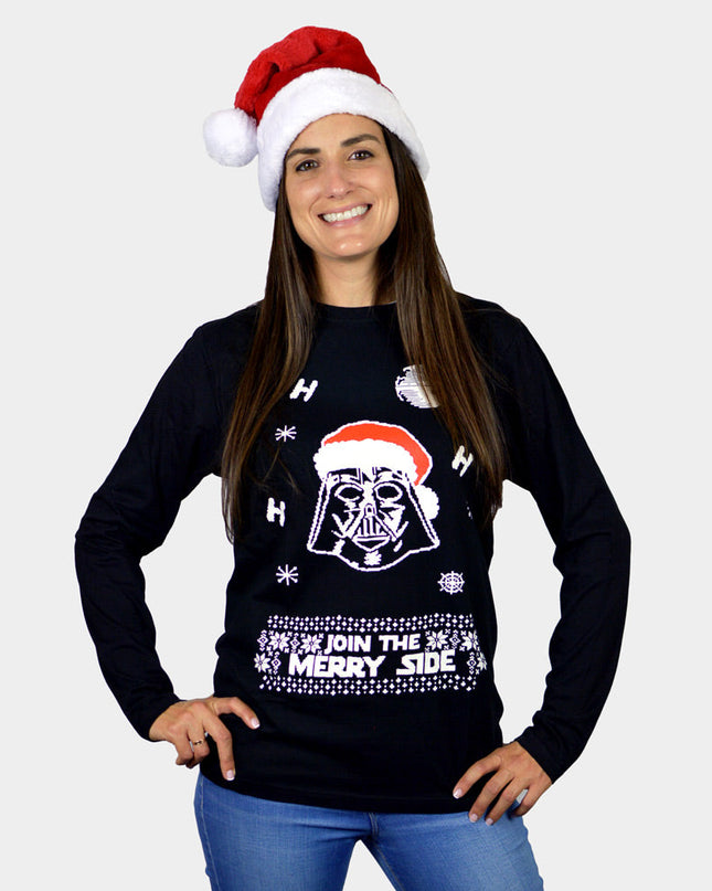 Long Sleeve Christmas T-Shirt Join The Merry Side