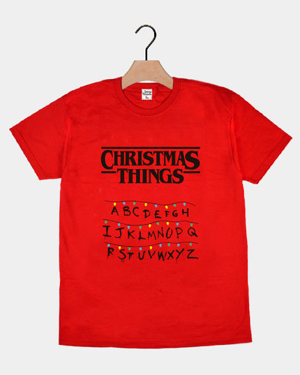 Red Christmas T-Shirt for Men and Women with Holiday Graphics