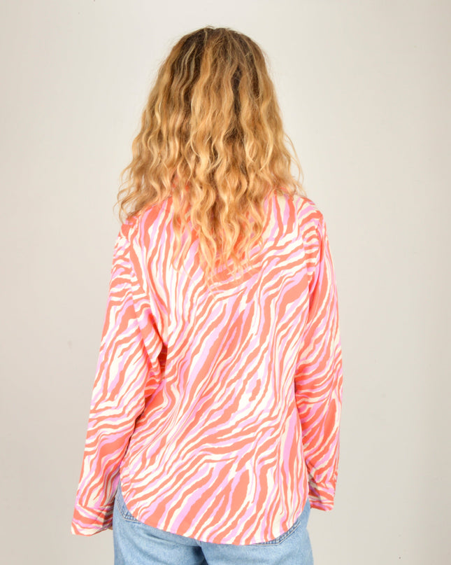 Pink Striped Tigris Blouse