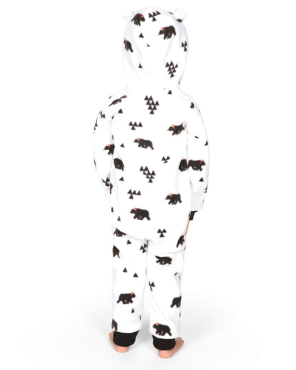 Toddler Girl's Beary Christmas Jumpsuit