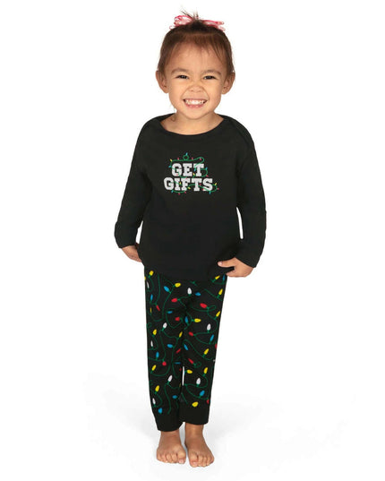 Toddler Girl's Get Gifts Crew Neck Pajama Set